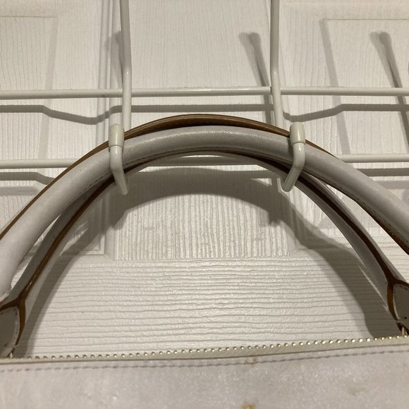 Coach White Camel/Brown Edgepaint Borough Bag Glove-Tanned Leather Satchel - Med - Picture 3 of 15